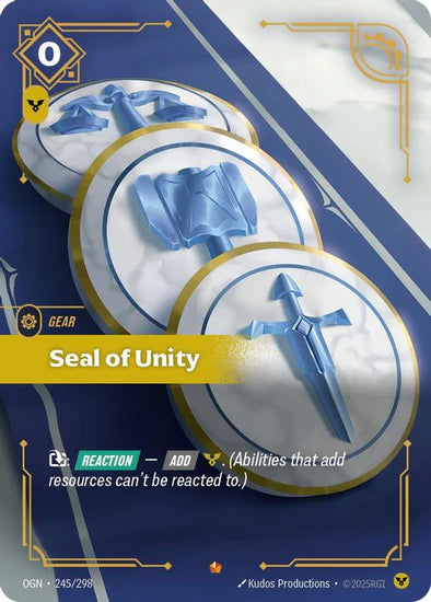 Seal of Unity - (245/298) - Riftbound: Origins