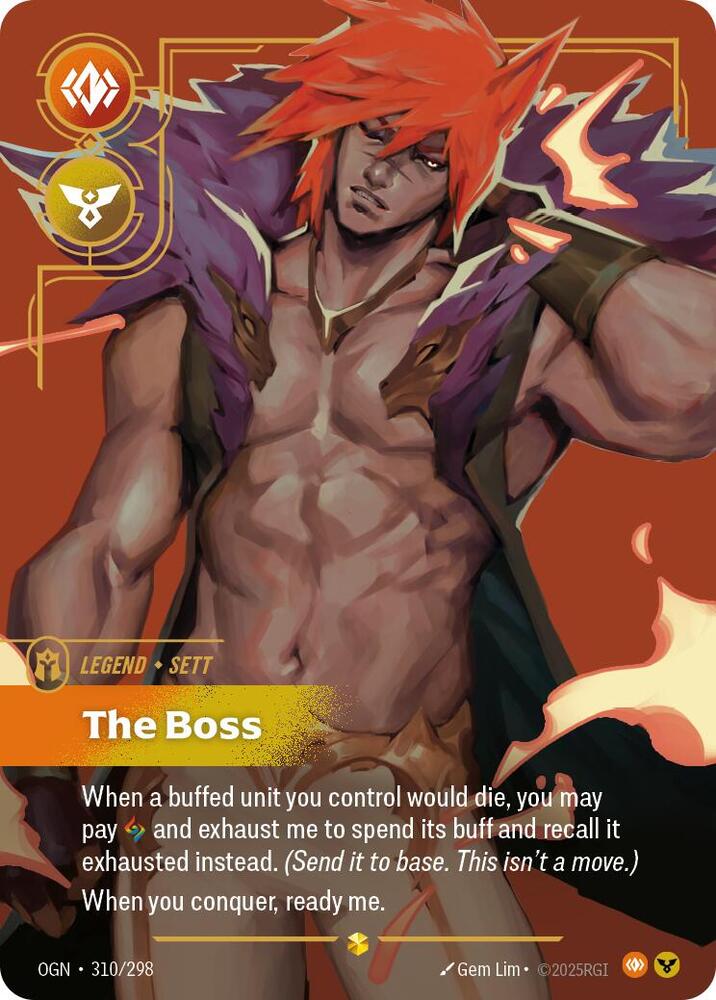 Sett - The Boss (Overnumbered) - (310/298) - Riftbound: Origins