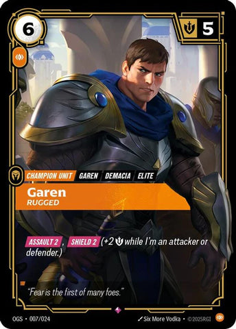 Garen - Rugged - (007/024) - Riftbound: Origins: Proving Grounds