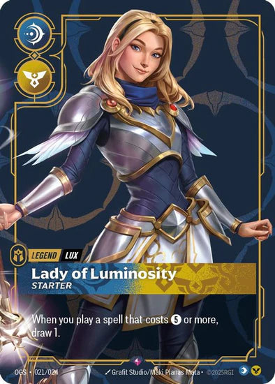 Lux - Lady of Luminosity (Starter) - (021/024) - Riftbound: Origins: Proving Grounds