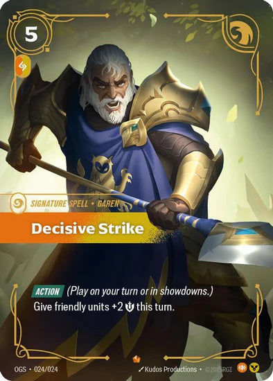Decisive Strike - (024/024) - Riftbound: Origins: Proving Grounds