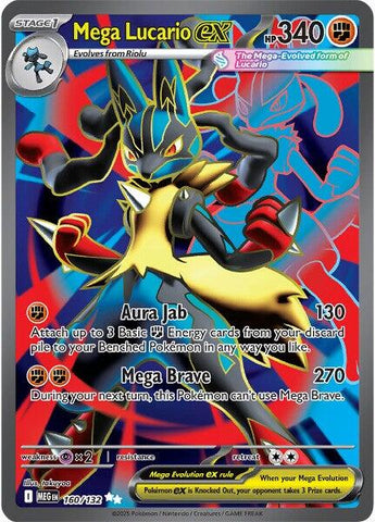 Mega Lucario ex (160/132) [Mega Evolution: Base Set]