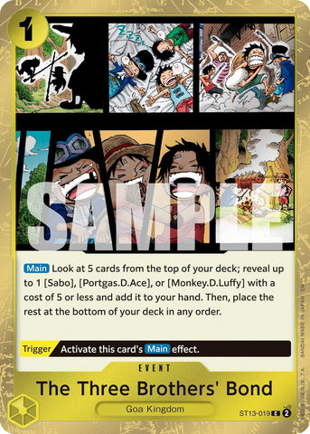 The Three Brothers' Bond (Pirate Foil) [Premium Booster -The Best- Vol. 2]