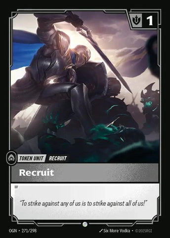 Recruit (271) // Buff - (271/298) - Riftbound: Origins