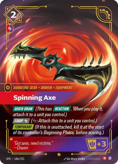 Spinning Axe - (186/221) - Riftbound: Spiritforged