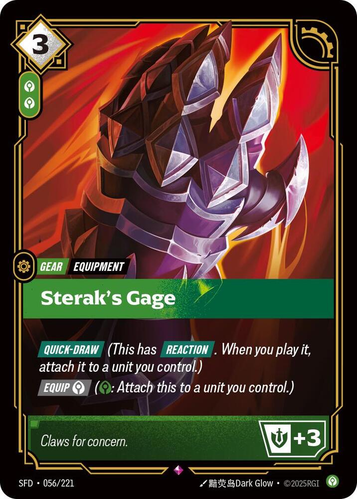 Sterak's Gage - (056/221) - Riftbound: Spiritforged