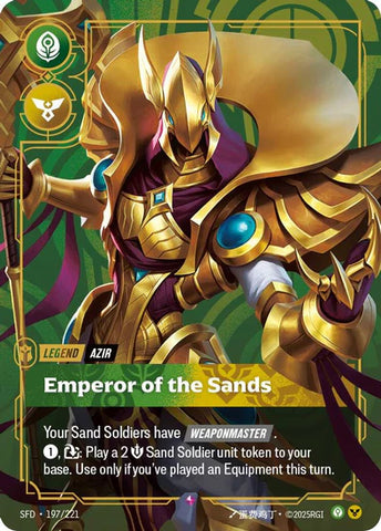 Azir - Emperor of the Sands - (197/221) - Riftbound: Spiritforged