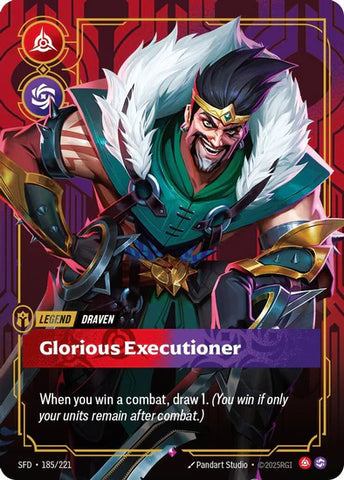 Draven - Glorious Executioner - (185/221) - Riftbound: Spiritforged