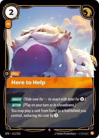 Here to Help - (111/221) - Riftbound: Spiritforged