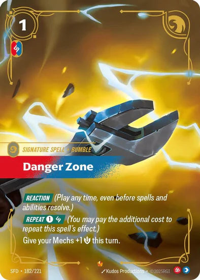 Danger Zone - (182/221) - Riftbound: Spiritforged