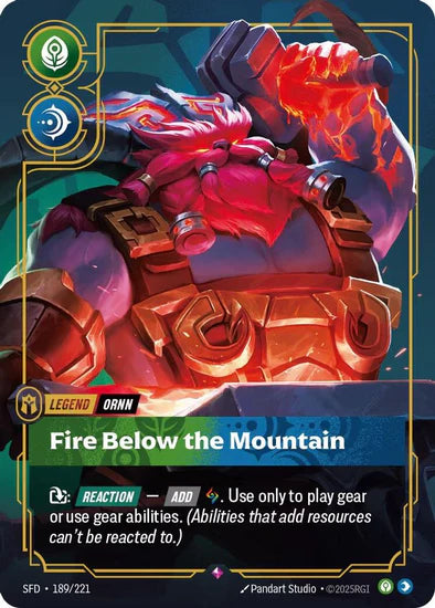 Ornn - Fire Below the Mountain - (189/221) - Riftbound: Spiritforged
