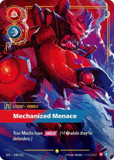 Rumble - Mechanized Menace (Overnumbered) - (240/221) - Riftbound: Spiritforged