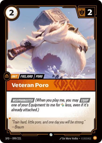 Veteran Poro - (099/221) - Riftbound: Spiritforged