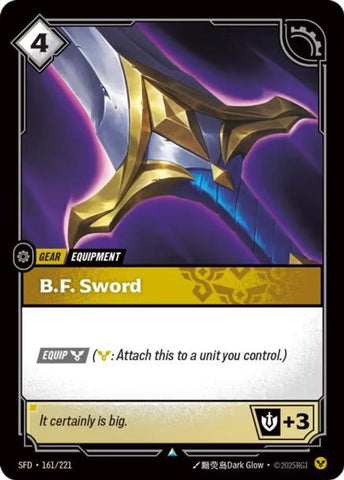 B.F. Sword - (161/221) - Riftbound: Spiritforged