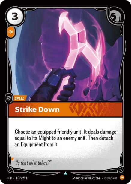 Strike Down - (107/221) - Riftbound: Spiritforged