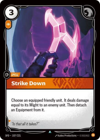 Strike Down - (107/221) - Riftbound: Spiritforged