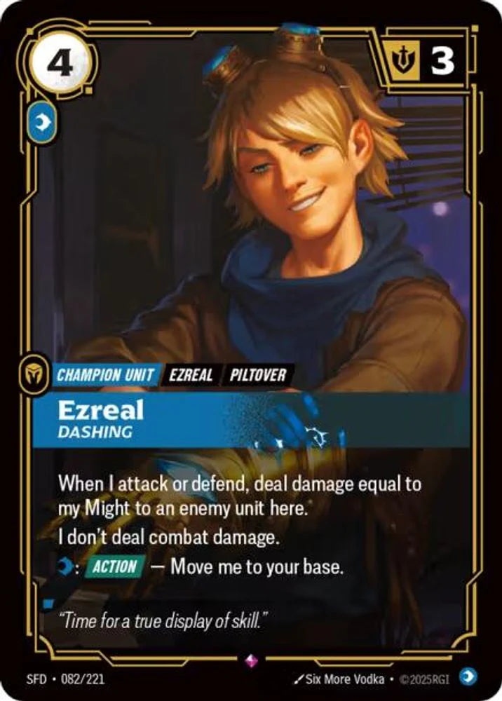Ezreal - Dashing - (082/221) - Riftbound: Spiritforged