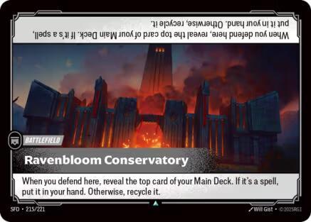 Ravenbloom Conservatory - (215/221) - Riftbound: Spiritforged