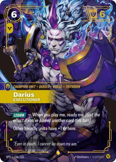 Darius - Executioner (Overnumbered) - (236/221) - Riftbound: Spiritforged