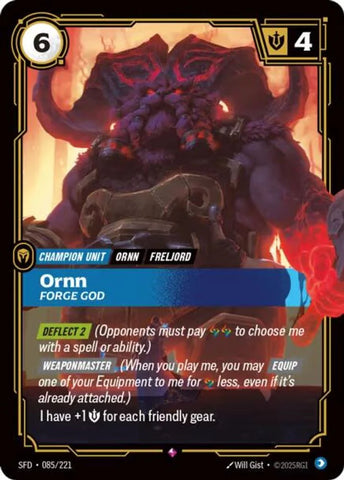 Ornn - Forge God - (085/221) - Riftbound: Spiritforged