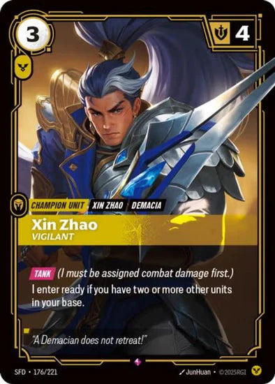 Xin Zhao - Vigilant - (176/221) - Riftbound: Spiritforged