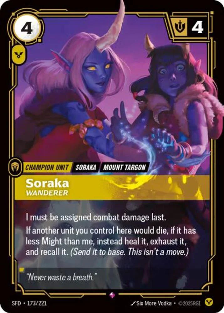 Soraka - Wanderer - (173/221) - Riftbound: Spiritforged