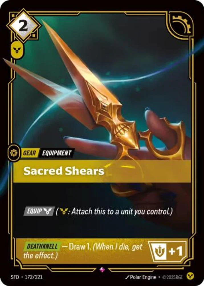 Sacred Shears - (172/221) - Riftbound: Spiritforged