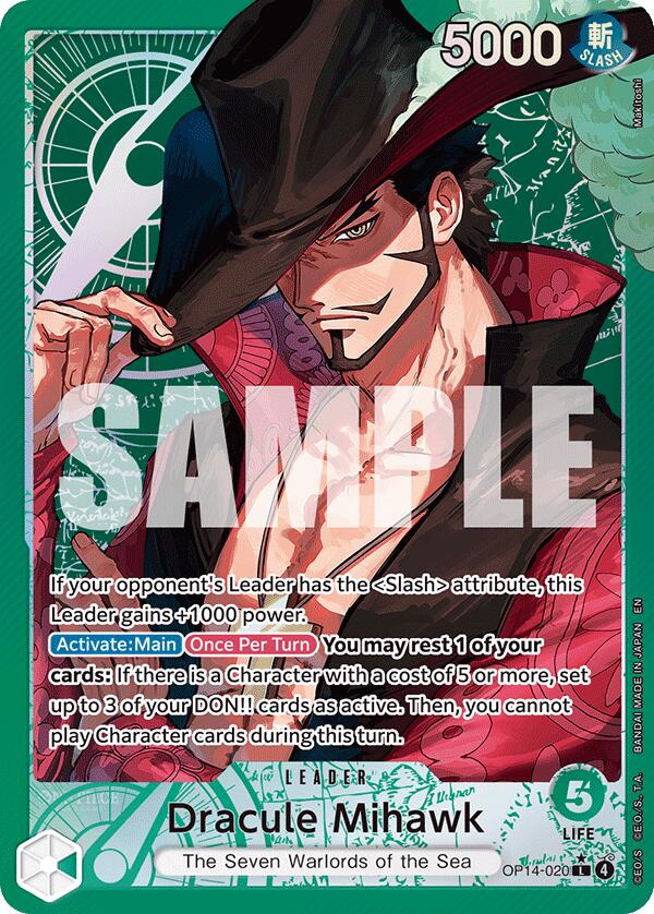 Dracule Mihawk (Alternate Art) [The Azure Sea's Seven]