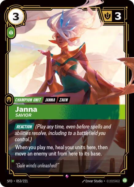 Janna - Savior - (053/221) - Riftbound: Spiritforged