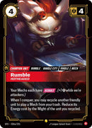 Rumble - Hotheaded (Alternate Art) - (026a/221) - Riftbound: Spiritforged