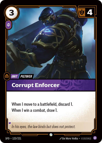 Corrupt Enforcer - (123/221) - Riftbound: Spiritforged