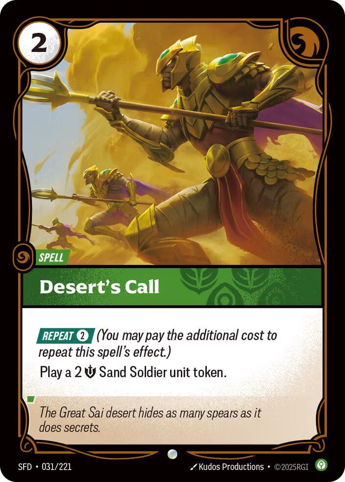 Desert's Call - (031/221) - Riftbound: Spiritforged