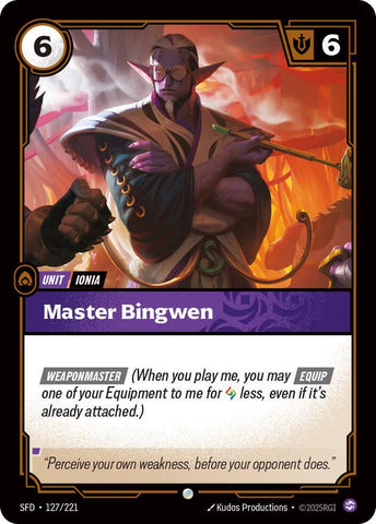 Master Bingwen - (127/221) - Riftbound: Spiritforged