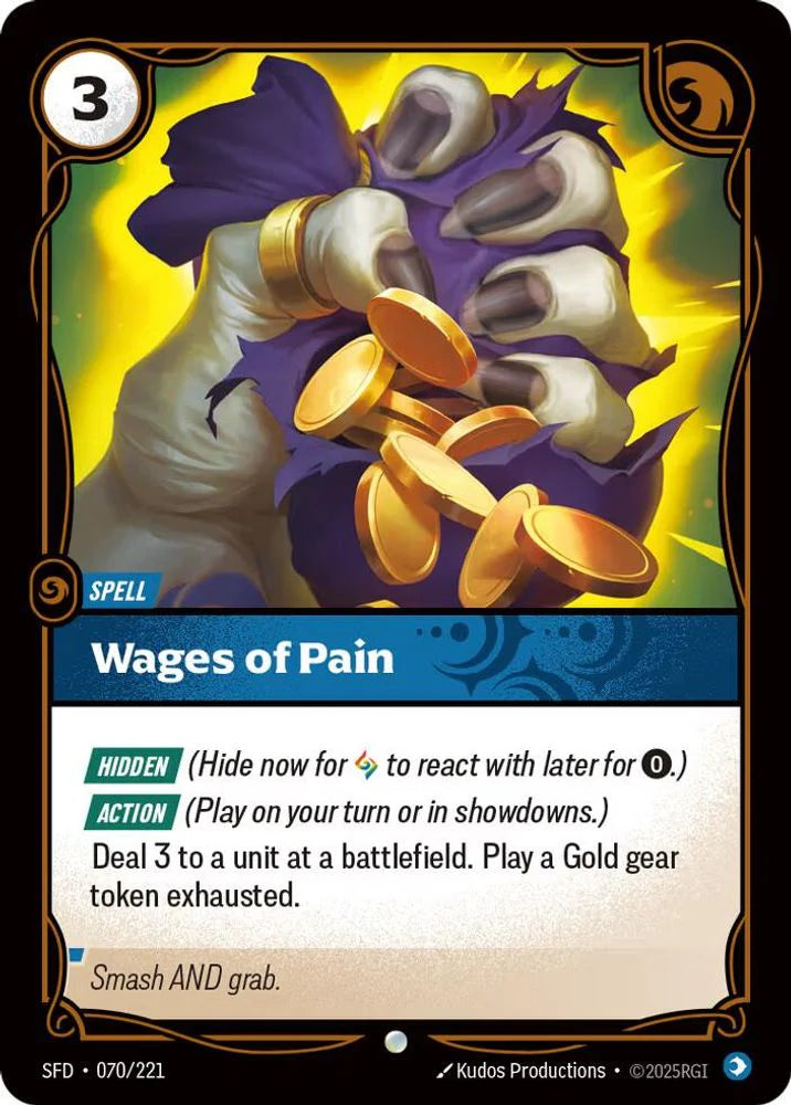 Wages of Pain - (070/221) - Riftbound: Spiritforged