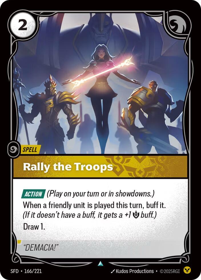 Rally the Troops - (166/221) - Riftbound: Spiritforged