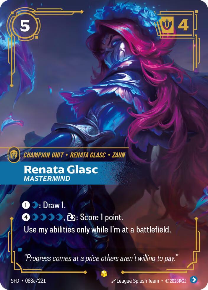 Renata Glasc - Mastermind (Alternate Art) - (088a/221) - Riftbound: Spiritforged