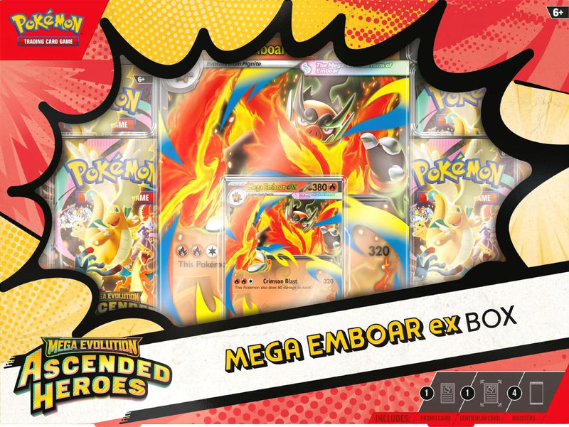 Pokemon - Mega Evolution: Ascended Heroes - Mega Emboar ex Box