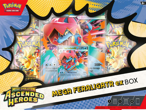Pokemon - Mega Evolution: Ascended Heroes - Mega Feraligatr ex Box