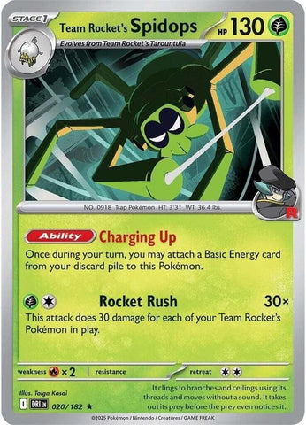 Team Rocket's Spidops (020/182) (Deck Exclusive) [Scarlet & Violet: Destined Rivals]