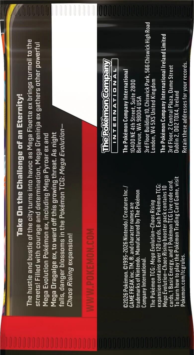 Pokemon - Mega Evolution - Chaos Rising - Booster Pack