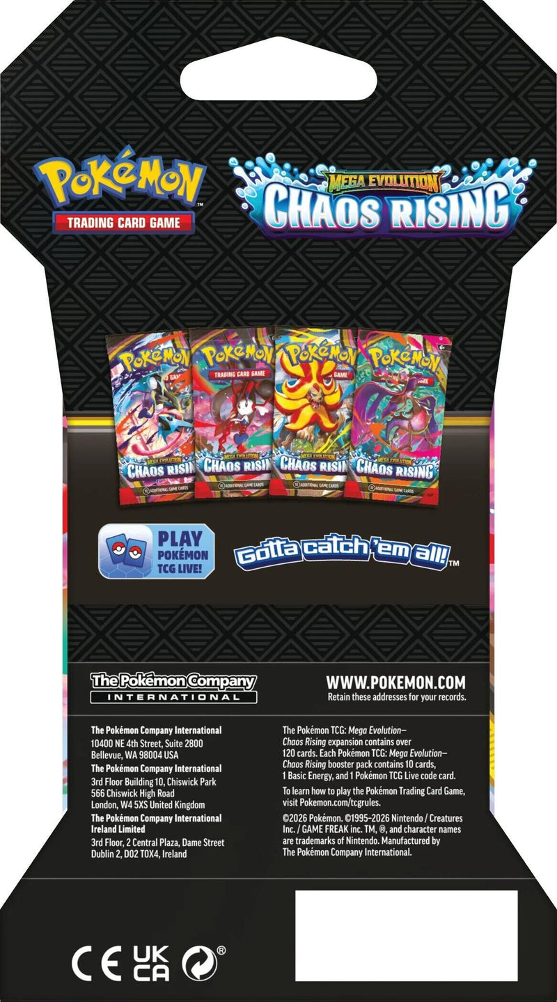 Pokemon: Mega Evolution - Chaos Rising - Sleeved Booster Pack