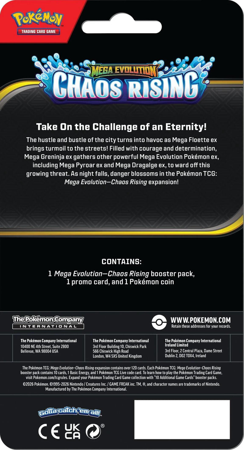 Pokemon: Mega Evolution - Chaos Rising - Single Pack Blister (Toxel)