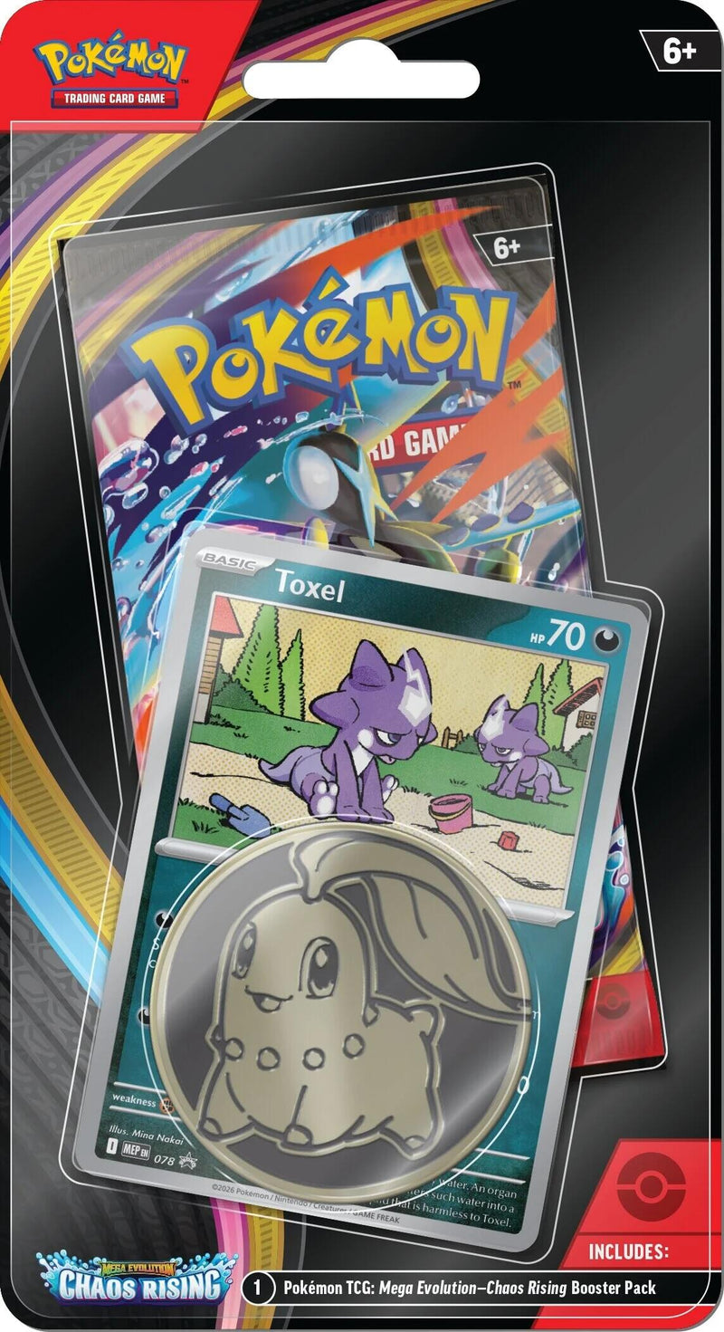 Pokemon: Mega Evolution - Chaos Rising - Single Pack Blister (Toxel)
