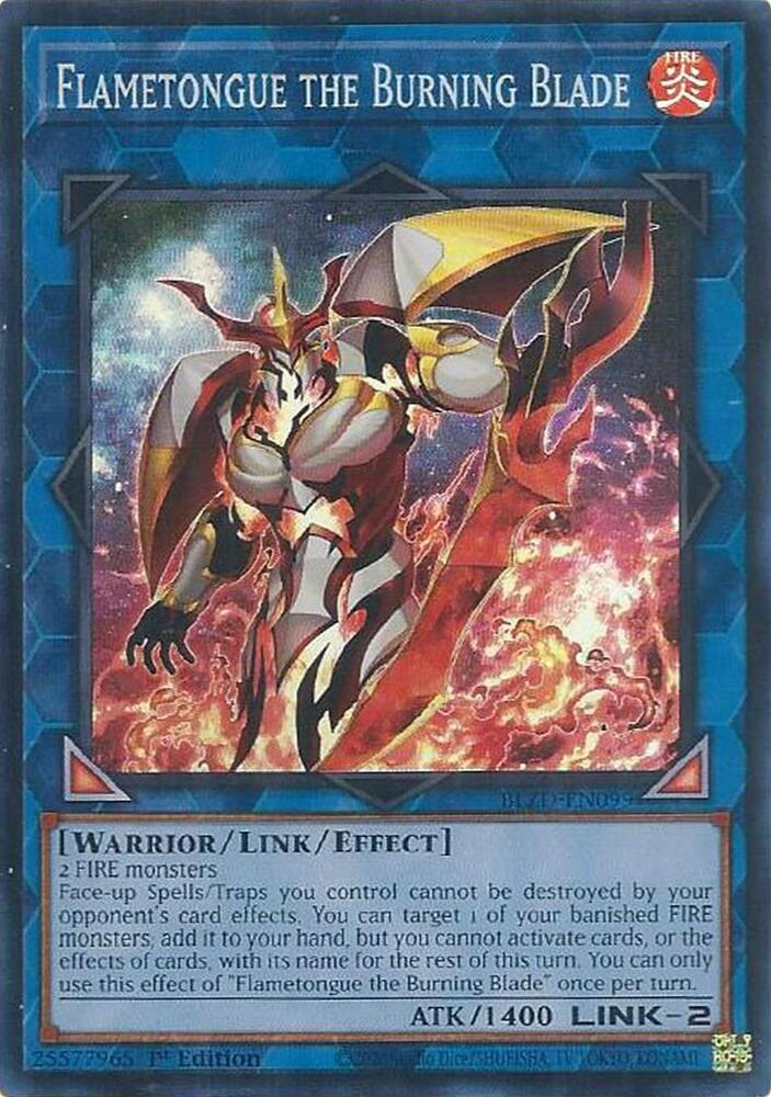 Flametongue the Burning Blade [BLZD-EN099] Super Rare