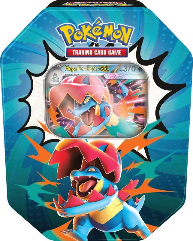 Pokemon TCG:Ascended Heroes Tin [Mega Feraligatr ex]