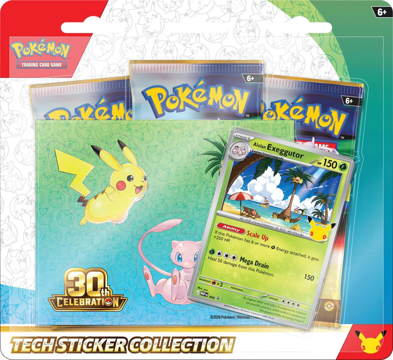 Pokemon - 30th Celebration Tech Sticker Collection [Alolan Exeggutor]