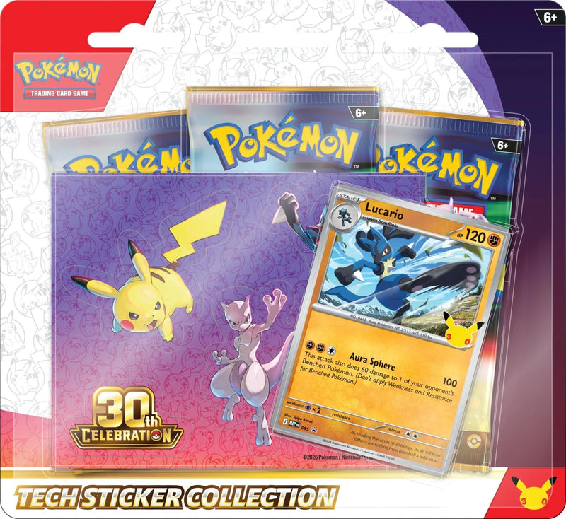 Pokemon - 30th Celebration Tech Sticker Collection [Lucario]