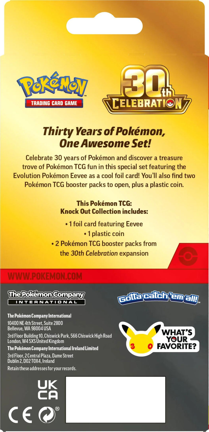Pokemon - 30th Celebration Knock Out Collection