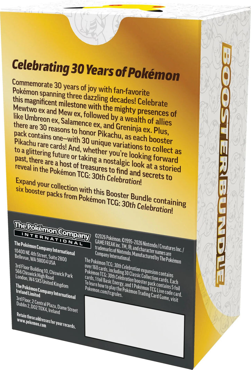 Pokemon - 30th Celebration - Booster Bundle