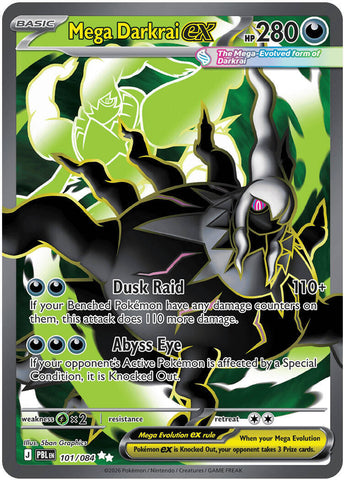 Mega Darkrai ex (101/084) [Mega Evolution: Pitch Black]